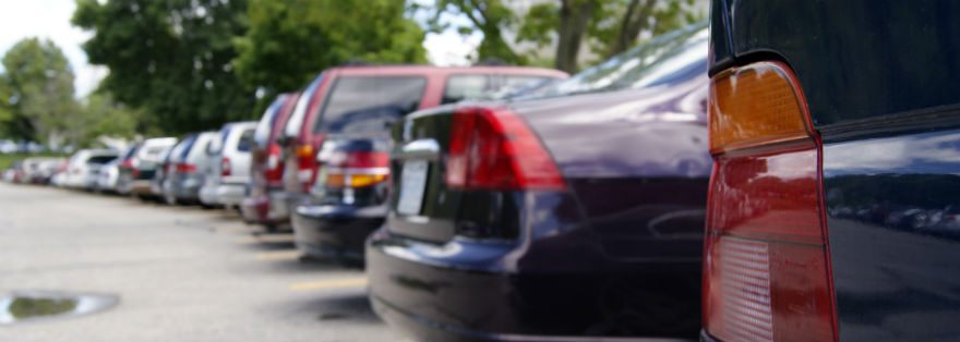 Line of Parked Cars
