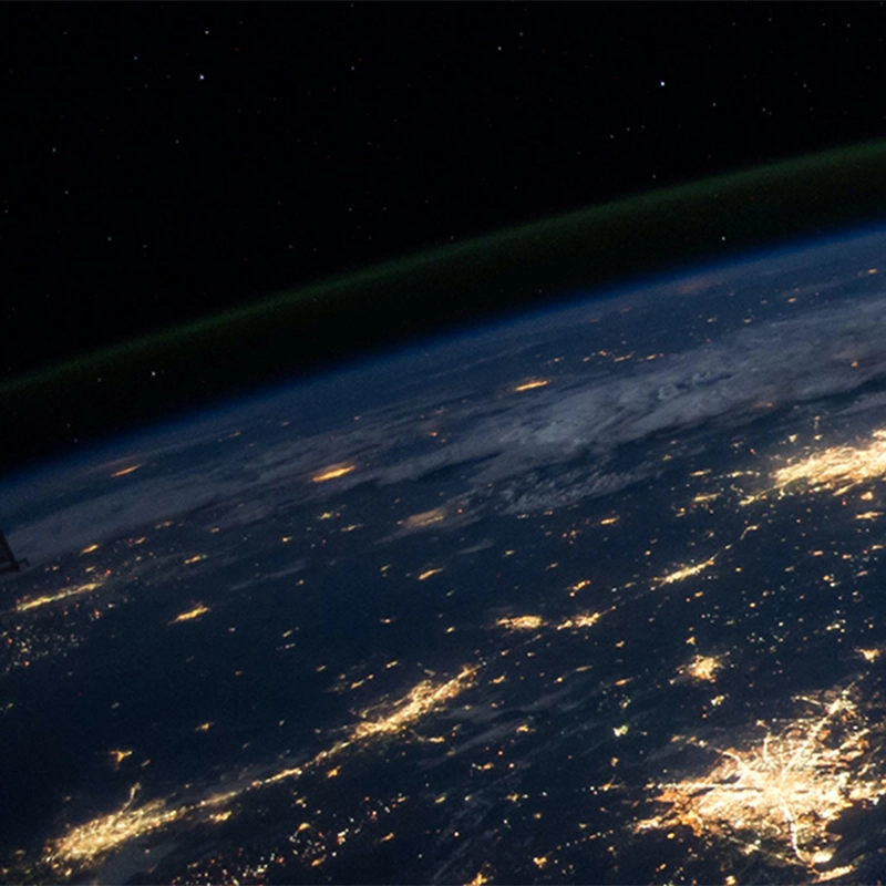 Earth at night, as taken by NASA